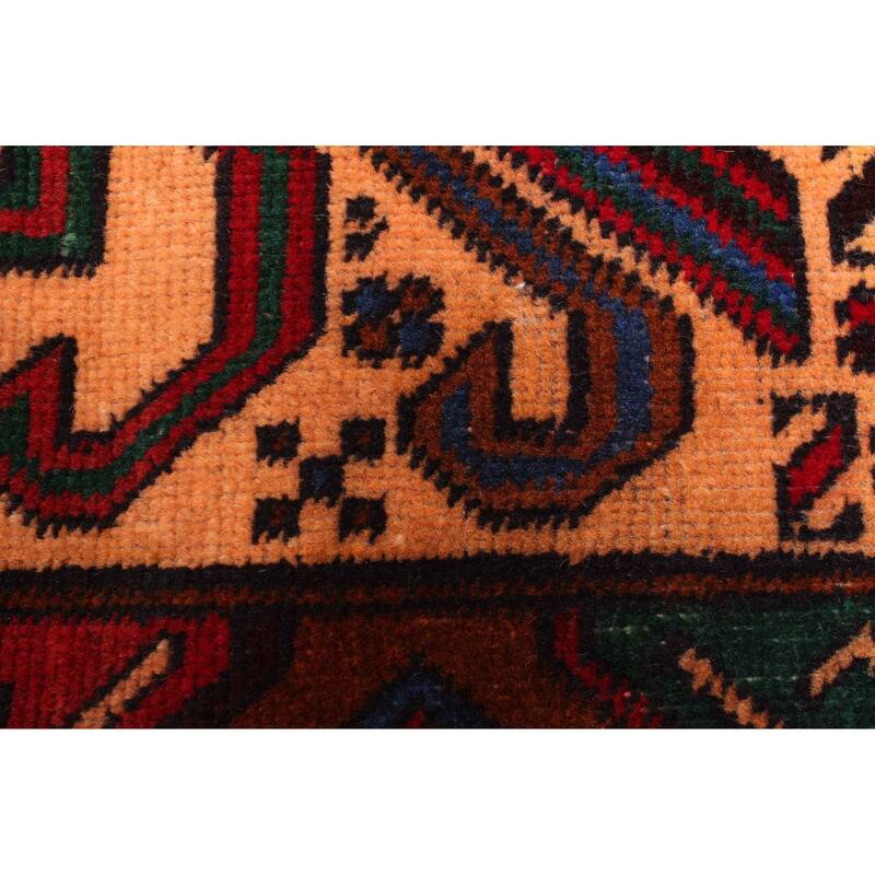 ECARPETGALLERY Hand-knotted Teimani Light Orange Wool Rug - 2'11 x 5'0