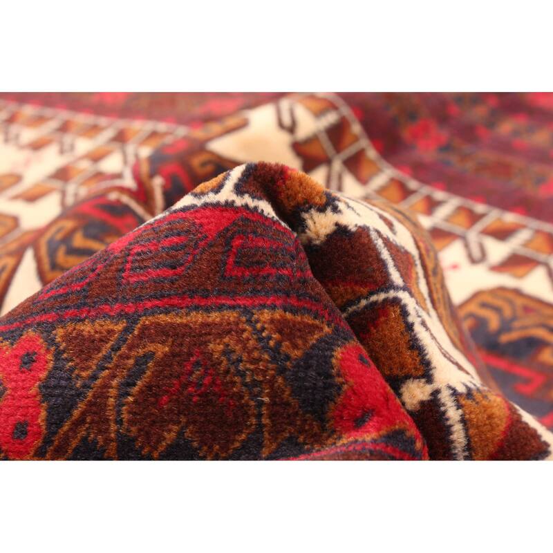 ECARPETGALLERY Hand-knotted Teimani Cream Wool Rug - 3'8 x 6'4