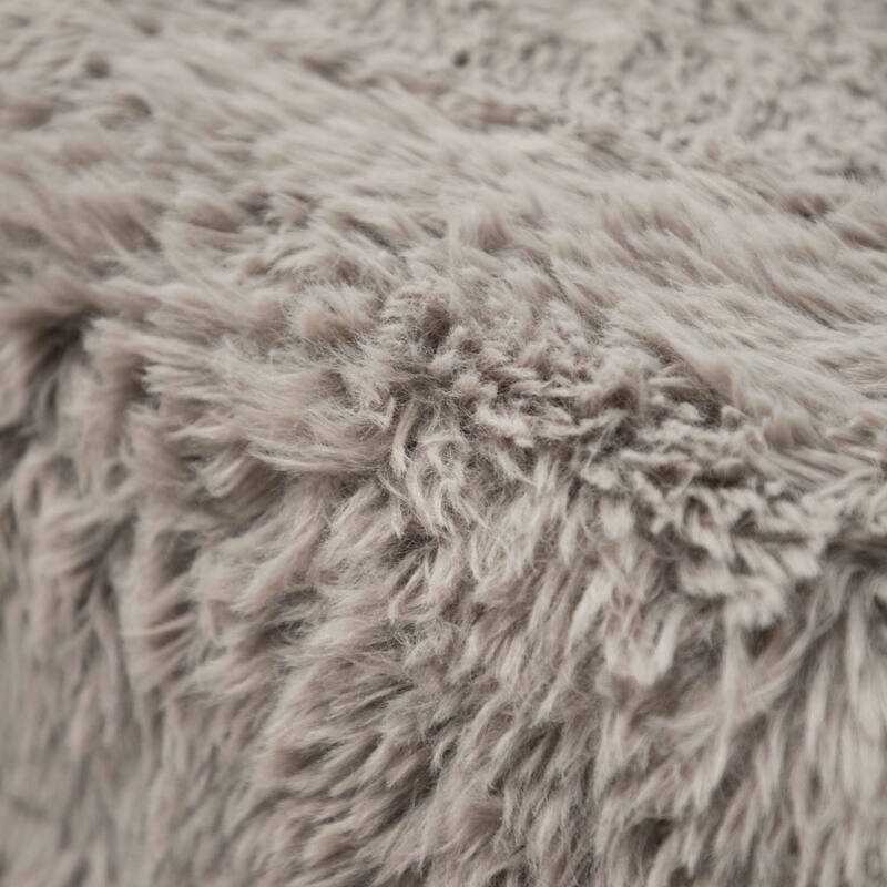 Furniture of America Ylena Modern 3-Piece Faux Fur Foam Modular Compressed Sofa