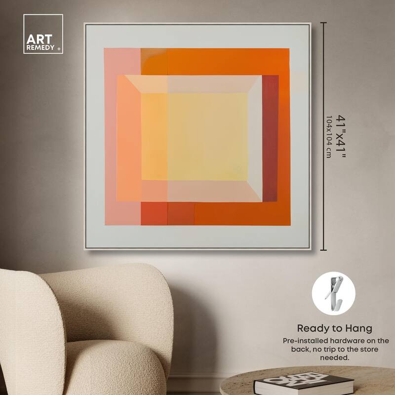 Minimal Color Blocks II Canvas by Art Remedy