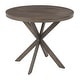 preview thumbnail 2 of 19, Carbon Loft Torkia X-pedestal Industrial Wood and Metal Dinette Table - N/A