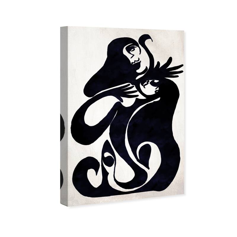 Wynwood Studio Canvas People and Portraits Faces III Black and Modern & Contemporary Wall Art Canvas Print