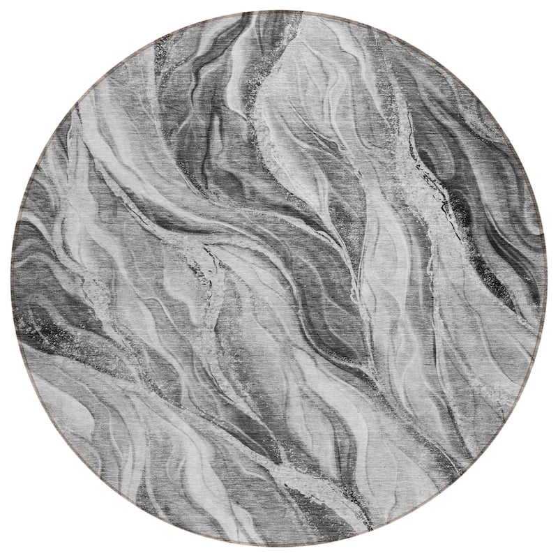 HomeRoots Abstract Transitional Rectangle Outdoor Rug