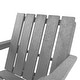 preview thumbnail 54 of 172, Shoreline Fully Assembled All-Weather HDPE Outdoor Folding Modern Adirondack Chair