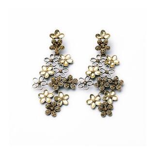 Rhinestone Dangling Earrings Find Great Jewelry Deals Ping At Long Dangling Full Bloom Earring