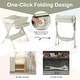 preview thumbnail 9 of 31, Gymax Baby Diaper Changing Table Folding Newborn Nursery Organizer