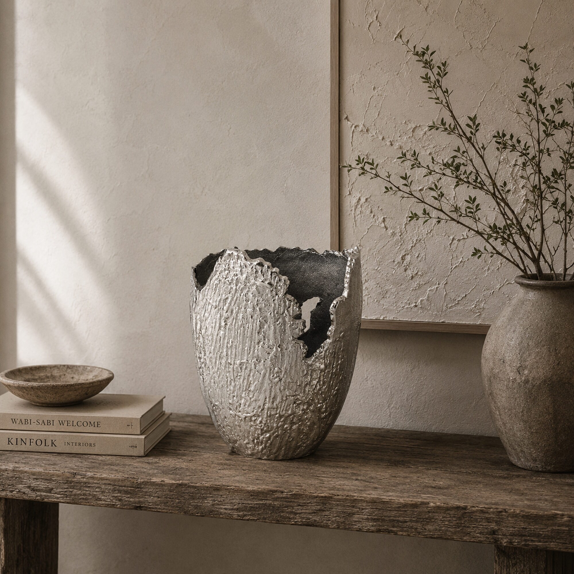 Terra Vase Small, Nickel