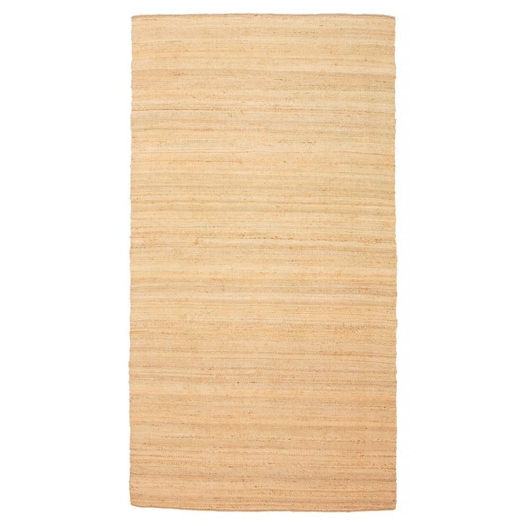 ECARPETGALLERY Flat-Weave Palas Denizli Tan Jute Kilim - 4'5 x 8'10