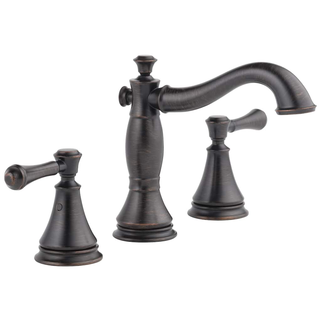 Delta Cassidy Widespread Bathroom Faucet with Pop-Up Drain Assembly -