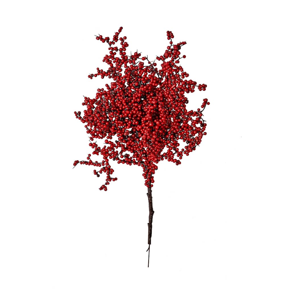 17" Red Berry Spray, Set of 3