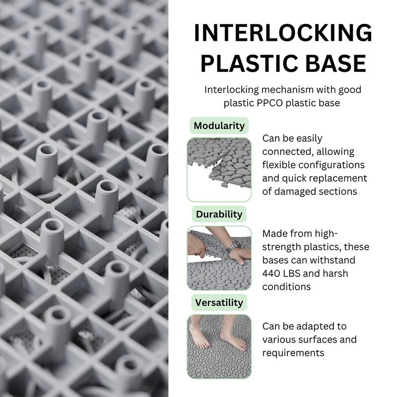 1 ft. x 1 ft. All-Weather Outdoor Plastic Composite Interlocking Deck Tiles, Waterproof, Anti-slip, Box of 12