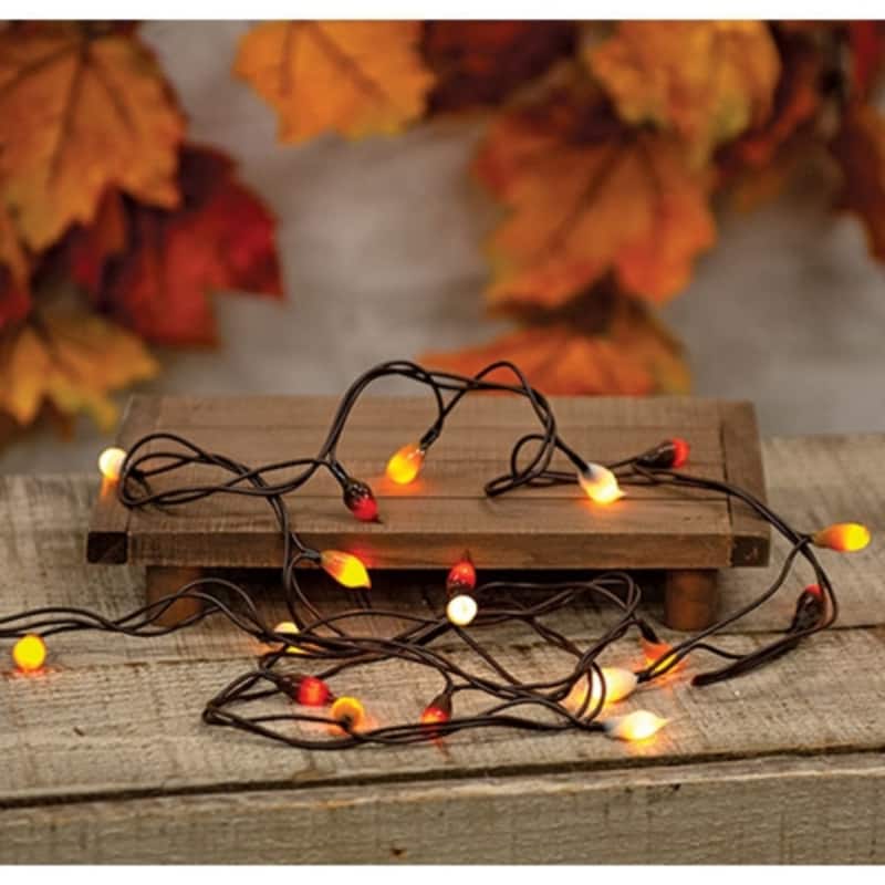 Cream Caramel Brown Silicone Teeny Lights 5ft Brown Cord Indoor - Size: 5' cord