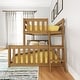 preview thumbnail 2 of 16, Max and Lily Twin over Full Low Bunk with Angled Ladder on End