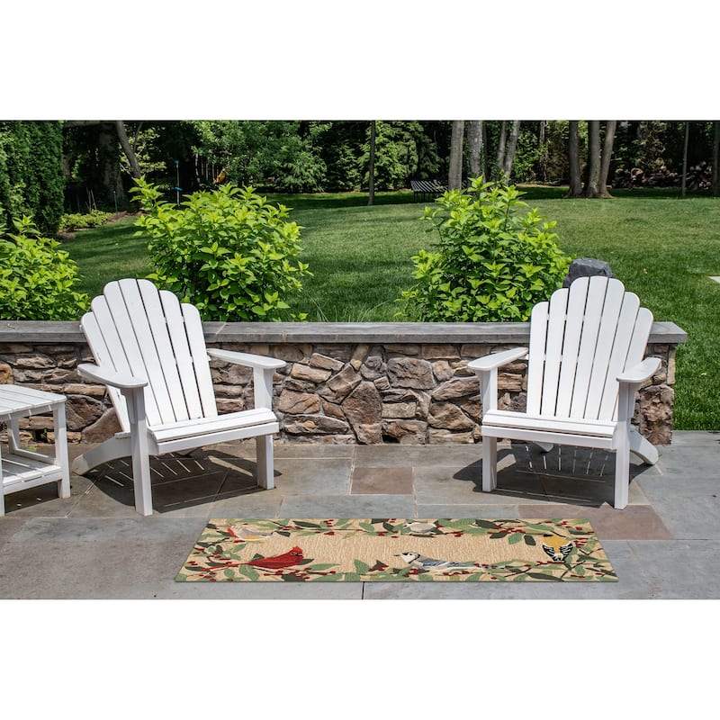 Liora Manne Frontporch Bird Border Indoor/Outdoor Rug