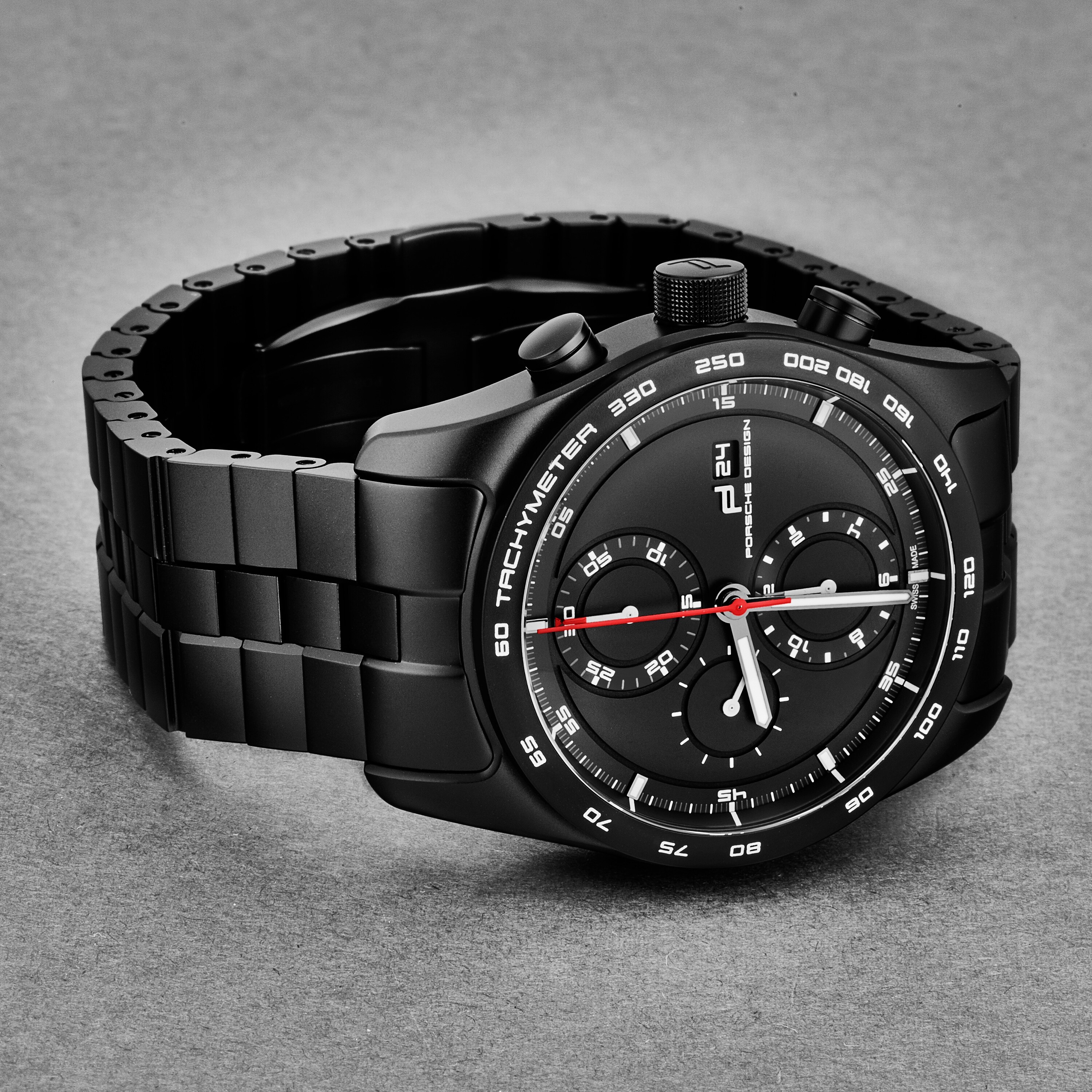 Shop Porshe Design Men S 6010 1 01 001 01 2 Chronotimer Series 1 Black Dial Black Matte Titanium Chronograph Autoamtic Watch On Sale Overstock 31515851