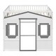 preview thumbnail 54 of 56, Full Size Solid Wood House Loft Bed with Ladder