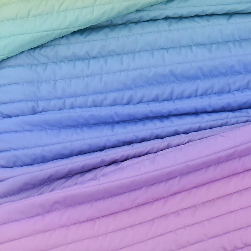 Lush Decor Rainbow Ombre Quilt Set