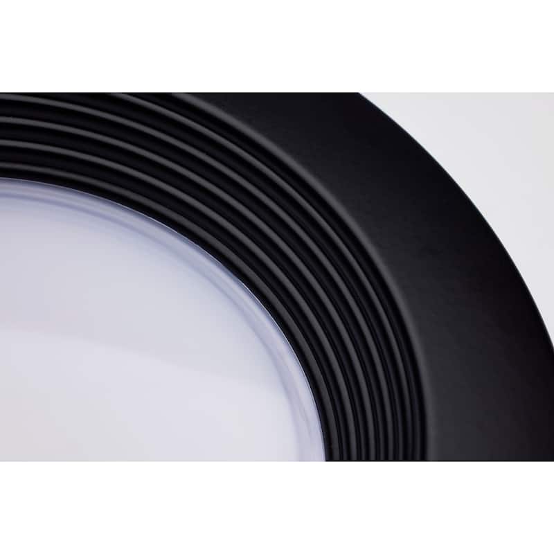 6.7 Watt LED Downlight Retrofit 4 Inch CCT Selectable 120 Volts Black Finish