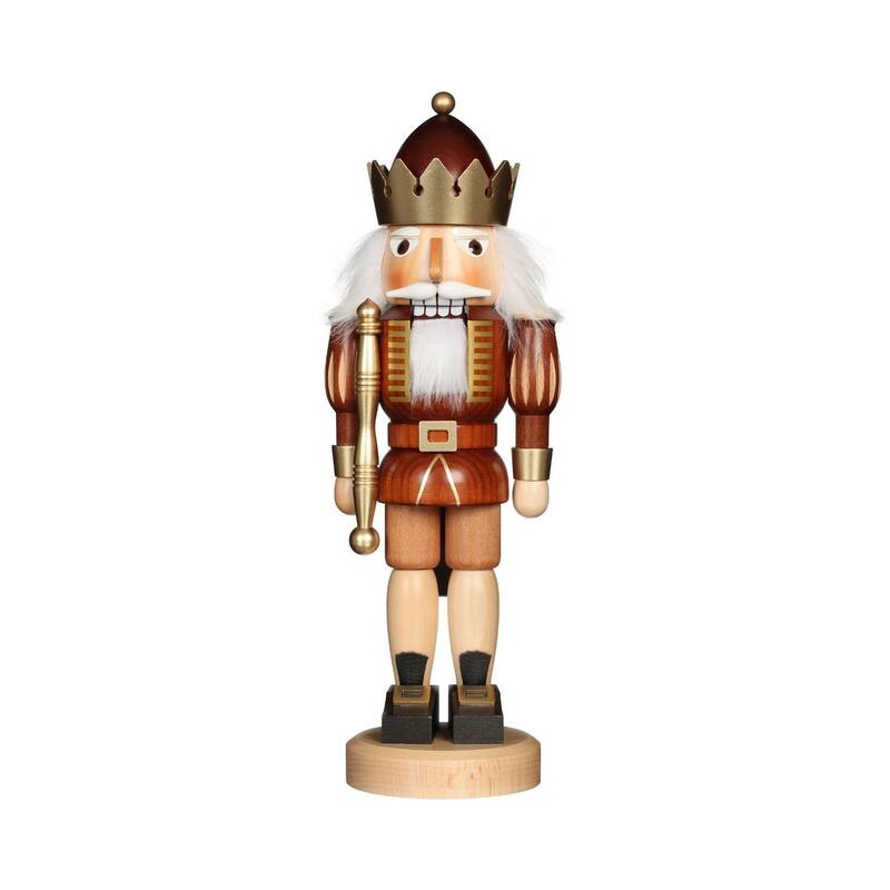 15.75" Christian Ulbricht Free Standing King Christmas Nutcracker
