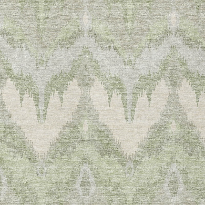HomeRoots Ikat Transitional Rectangle Outdoor Rug