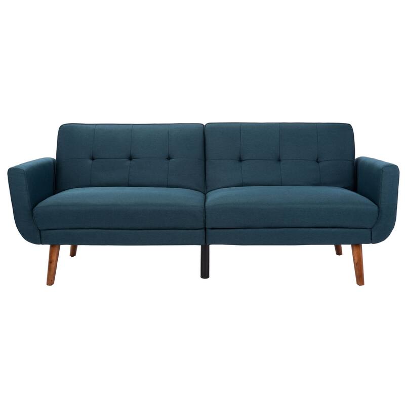 SAFAVIEH Bushwick Mid-century Foldable Futon Sofa Bed - 82.3" x 34.3" x 34.3"
