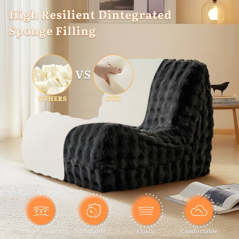 XIZZI Bean Bag Chair for Living Room Soft Plush Lounge Seating