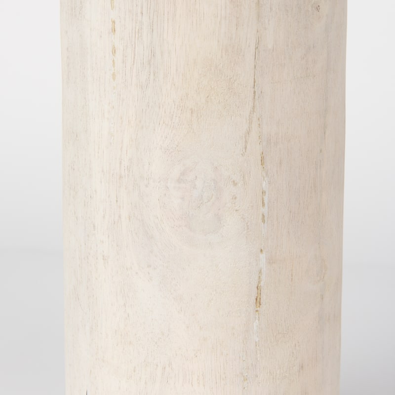 Knox Large Gray-Wash Wood Decorative Object