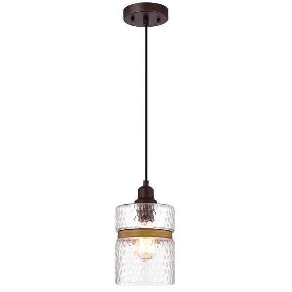 1-light Oil Rubbed Bronze Hanging Pendant. Opens flyout.