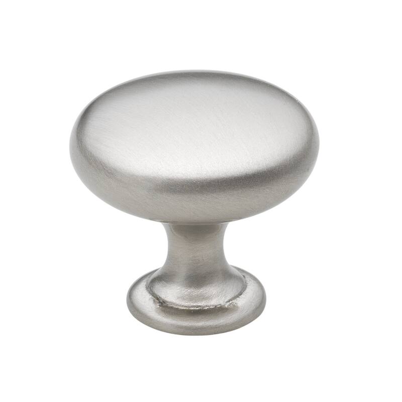 GlideRite 1.125-inch Classic Satin Nickel Round Cabinet Knobs (Pack of 10)