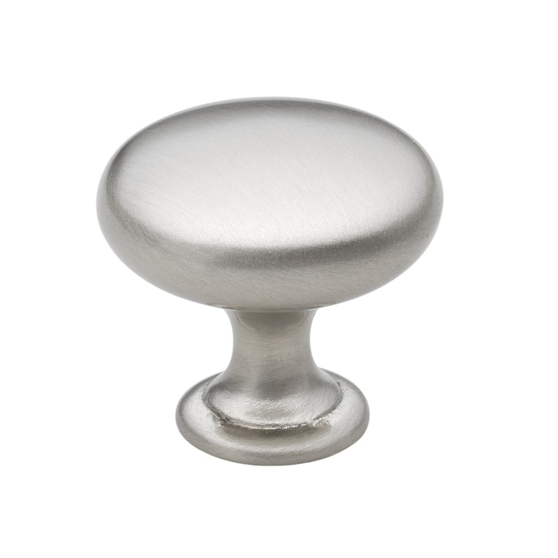 GlideRite 1.125-inch Satin Nickel Classic Round Cabinet Knobs (Case of 25) - Satin Nickel