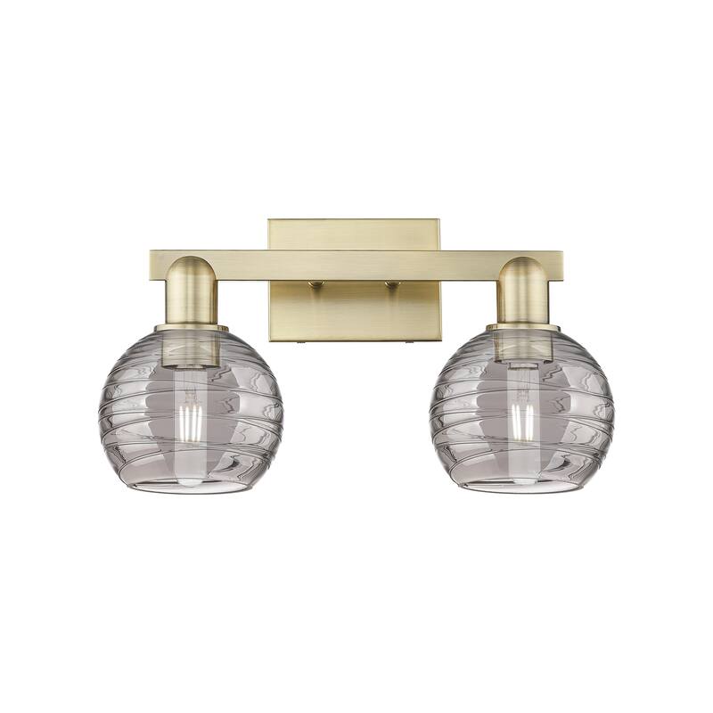 Innovations Lighting Downtown Urban - Athens Deco Swirl - 2 Light 16" Bath Vanity Light