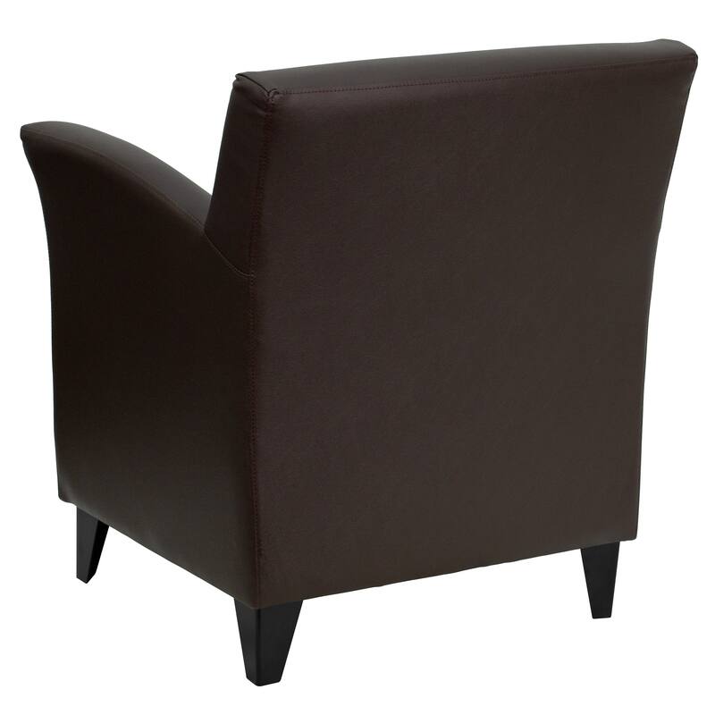 Contemporary Upholstered Lounge Chair with Flared Arms