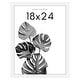 preview thumbnail 1 of 5, Americanflat Poster Frame - Wooden Picture Frame with Plexiglass Cover 18" x 24" - 1 Pack - White
