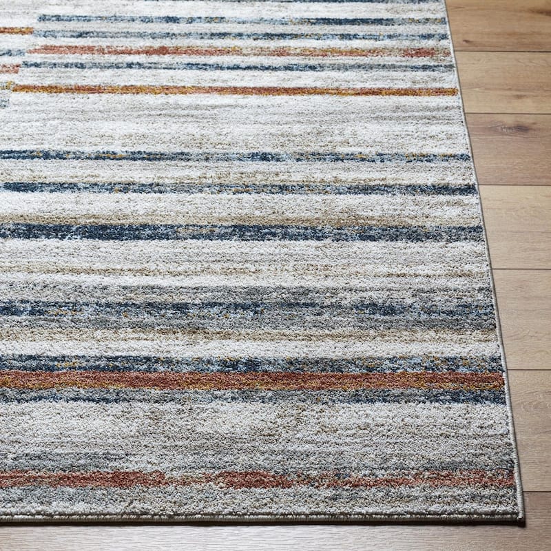 Livabliss Casual Beckham Stripe Area Rug