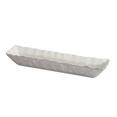 Certified International Silver Coast Cracker Tray 13" x 3" - 13" x 3"