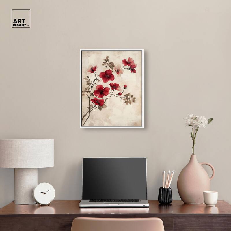 Cherry Bloom Canvas by Art Remedy