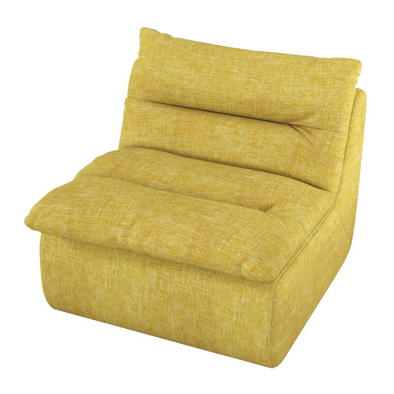 Comfy Accent Bean Bag Couch, Single Corner Chair Sofa for Living Room Bedroom Salon Office