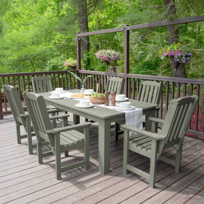 Lehigh 7-piece Outdoor Dining Set - 42" x 84" Table, Dining Height