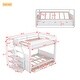 preview thumbnail 5 of 22, Convertible Design Full over Full Size Wooden Bunk Bed with Storage Staircase, Bedside Table, and 3 Drawers
