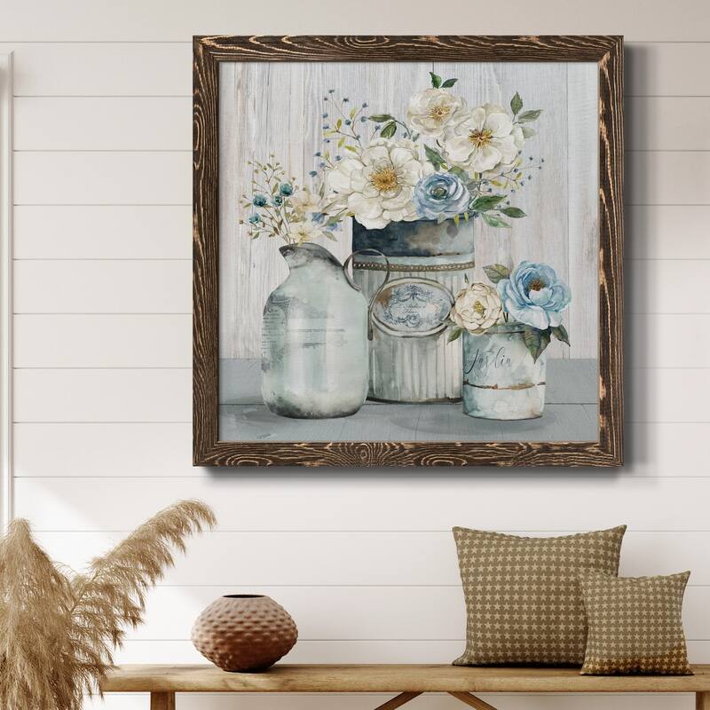 French Garden Flowers II-Premium Framed Canvas - Ready to Hang