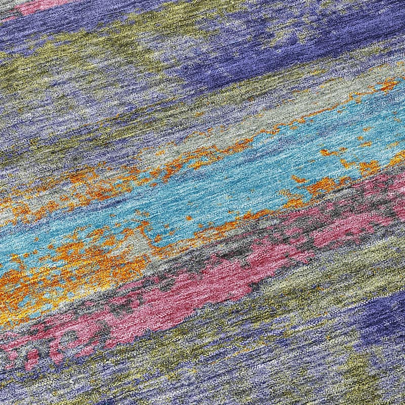 HomeRoots Abstract Transitional Rectangle Outdoor Rug