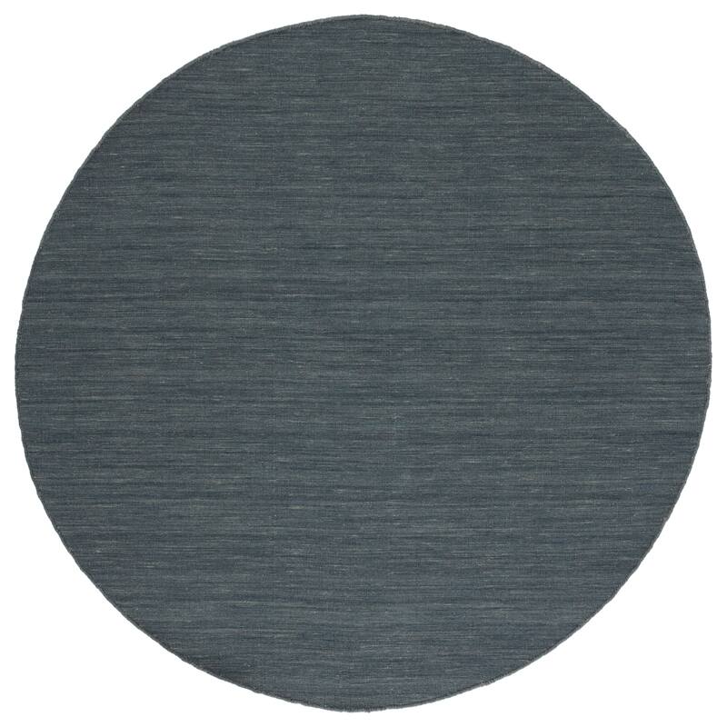 SAFAVIEH Handmade Kilim Aiman Wool Rug - 6' Round - Grey/Silver