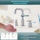 preview thumbnail 4 of 42, WOWOW 8-inch Dual Handle Widespread Bathroom Faucet