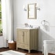 preview thumbnail 100 of 109, OVE Kansas Single Sink Bathroom Vanity, Dove White Engineered Stone Top