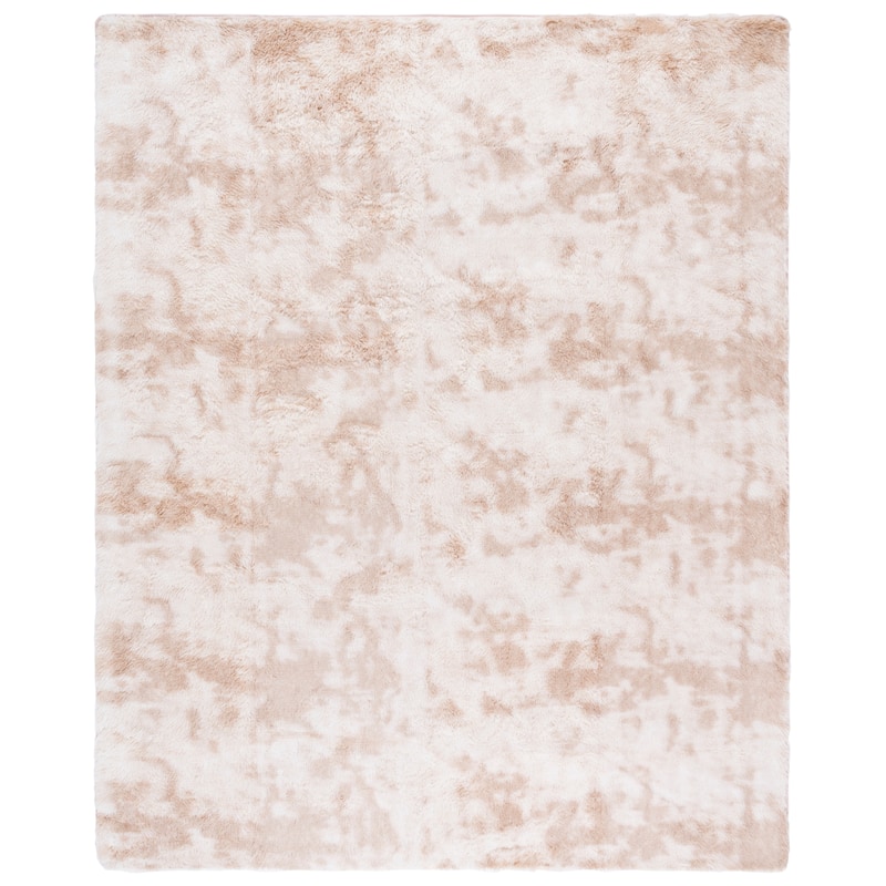 SAFAVIEH Rainbow Shag Didy Shag Rug - 8' x 10' - Light Beige