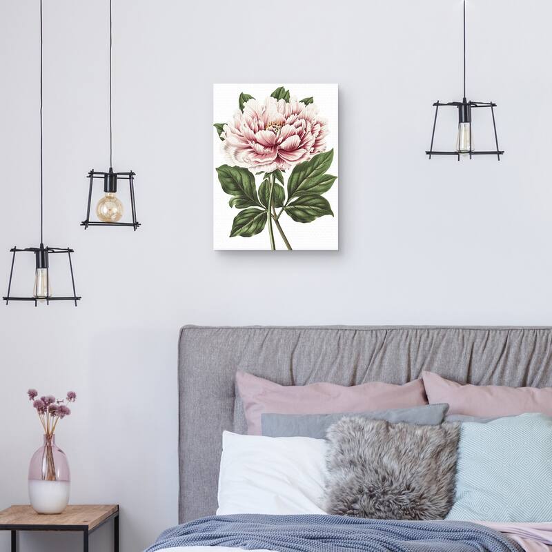 Pink Peony Crop Lite Canvas Art Print