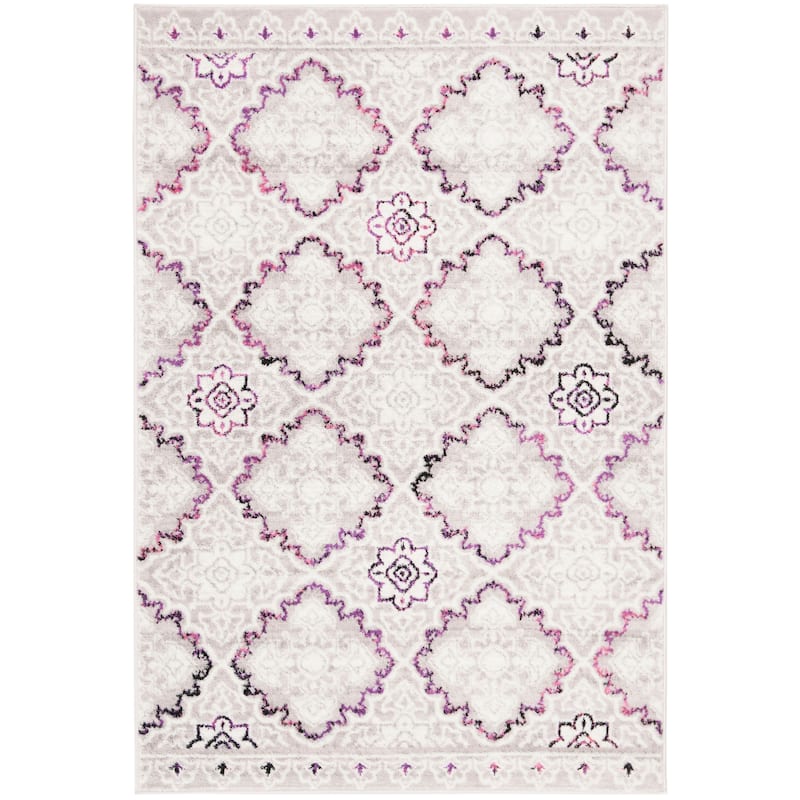 SAFAVIEH Skyler Jaike Modern Rug - 4' x 6' - Grey/Pink