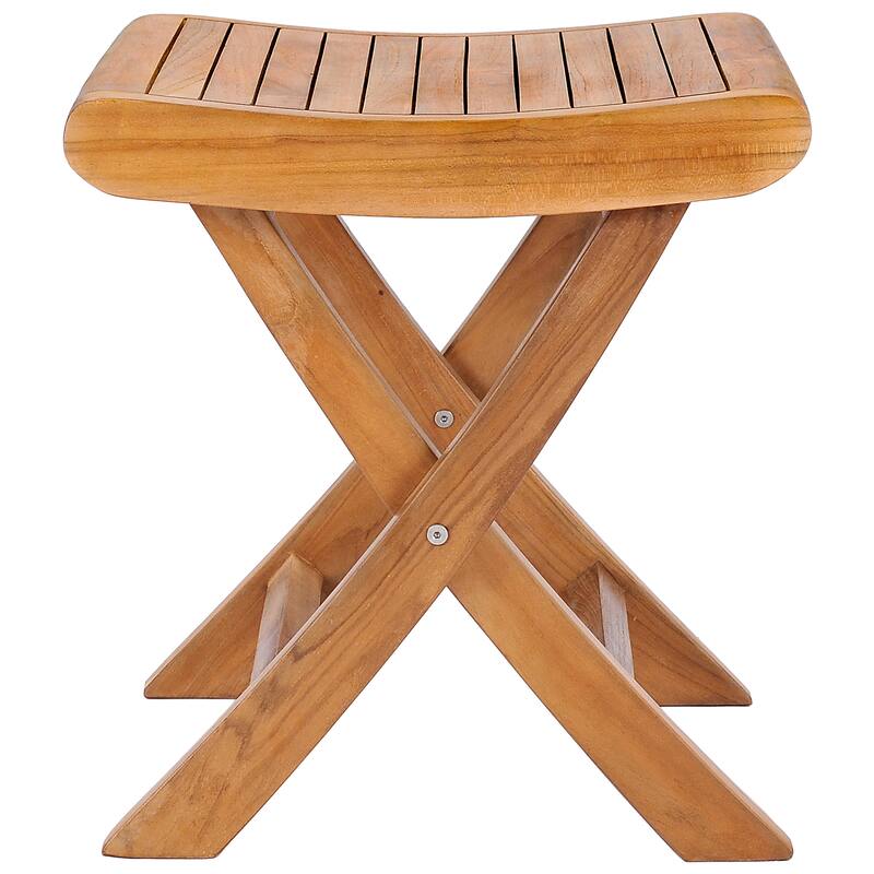 Chic Teak Italy Teak Wood Outdoor Footstool / Side Table, made from A-Grade Teak Wood