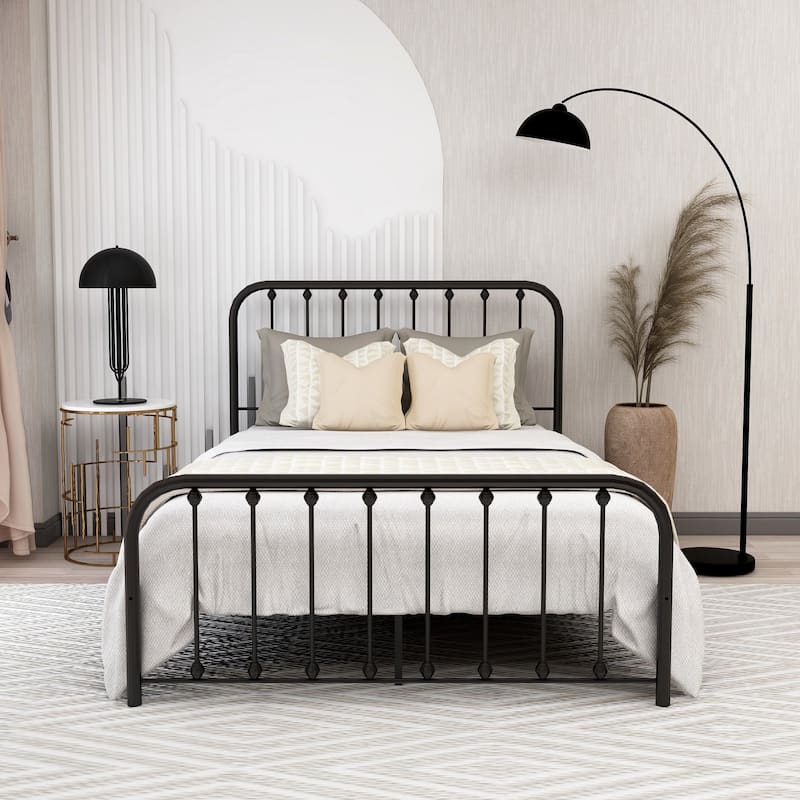 Alazyhome Sturdy Metal Platform Bed Frame