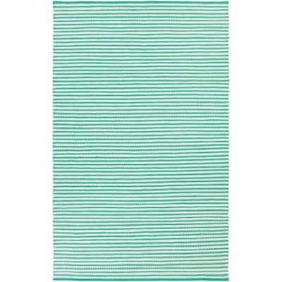 Hand-Woven Lothian Stripe Reversible Wool Area Rug